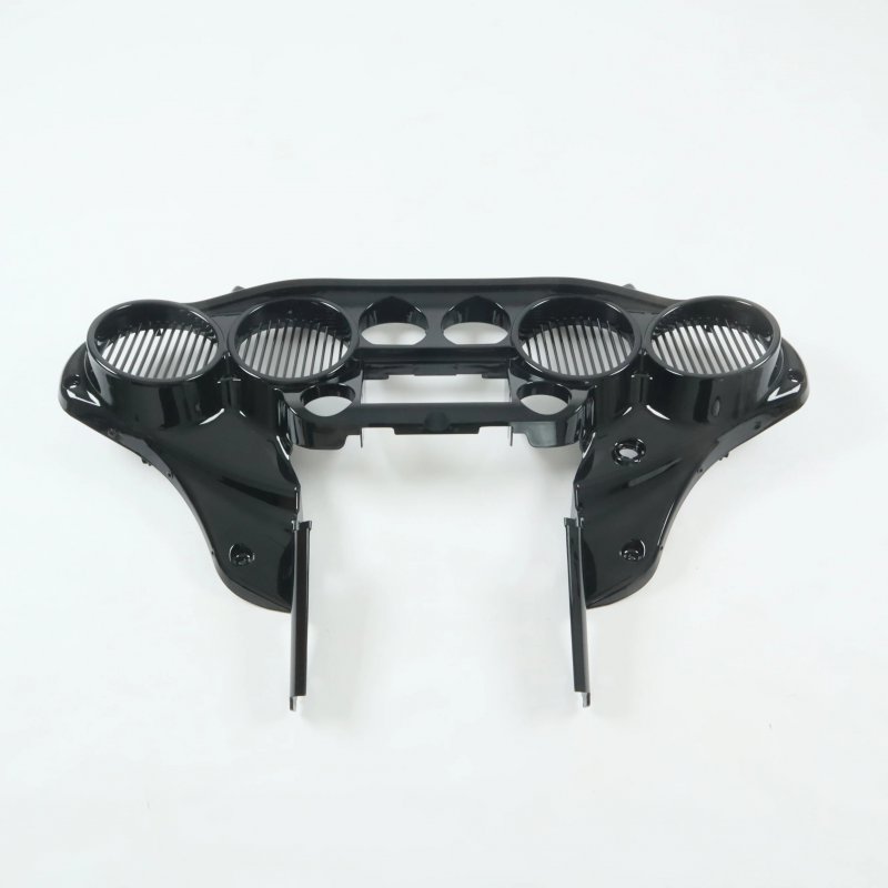 Double Din Radio Inner Fairing W 6.5   Speaker Quad 4 for  FLH Touring Motorcycle 2014 up
